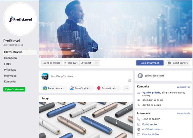 Recenze brokera Profitlevel