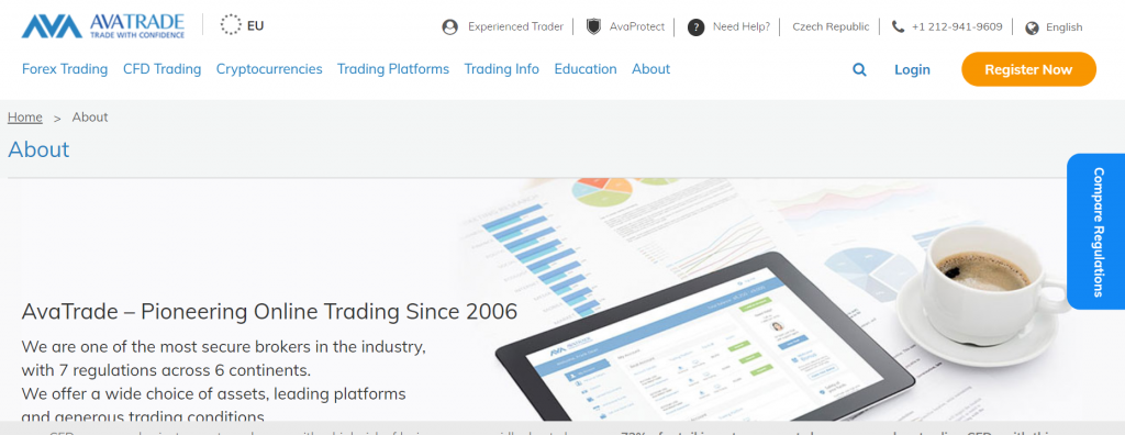 AVAtrade web - Tradeinfo.cz AVAtrade web