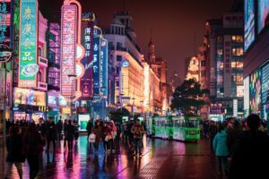 Čína, Asie, asijské město