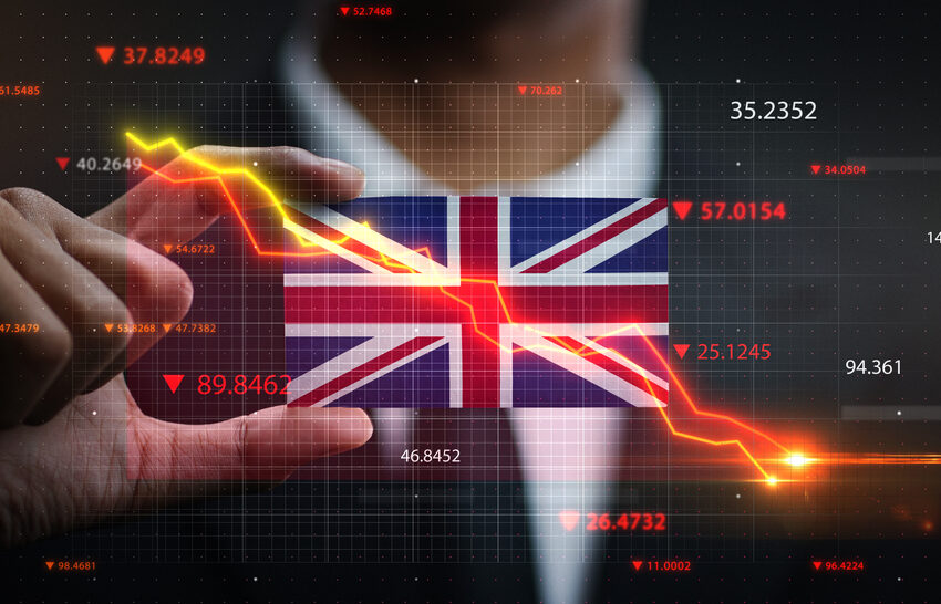 inflace, Velká Británie, pokles