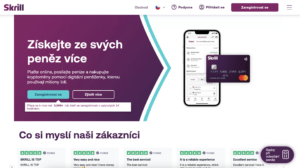 Skrill recenze společnosti. Hlavní stránka webu společnosti