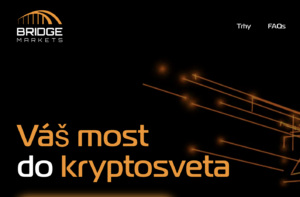 Domovská stránka webu Bridgemarkets.