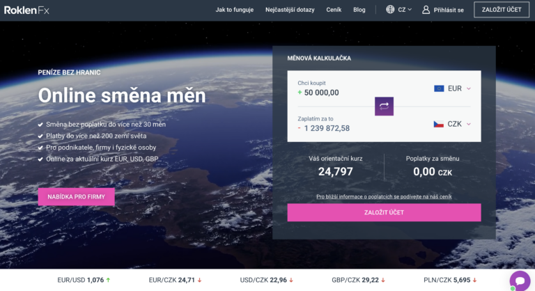 Domovská stránka Roklen FX