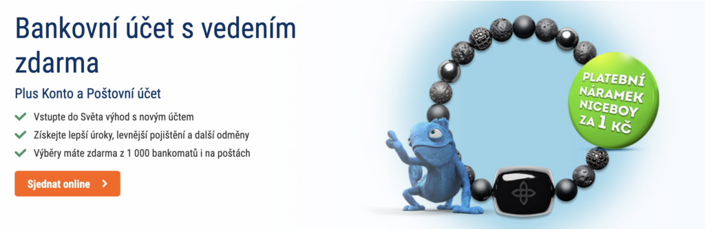 bonus za založení účtu na čsob