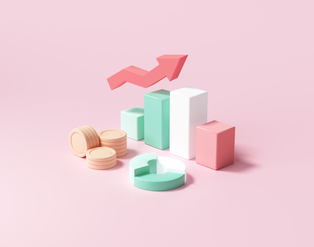 Business financial management plan and growing strategy concept 3d render illustration - Tradeinfo.cz Nemovitostní fond, důchod, investice