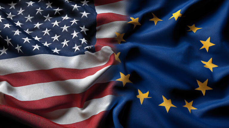 flags EU USA