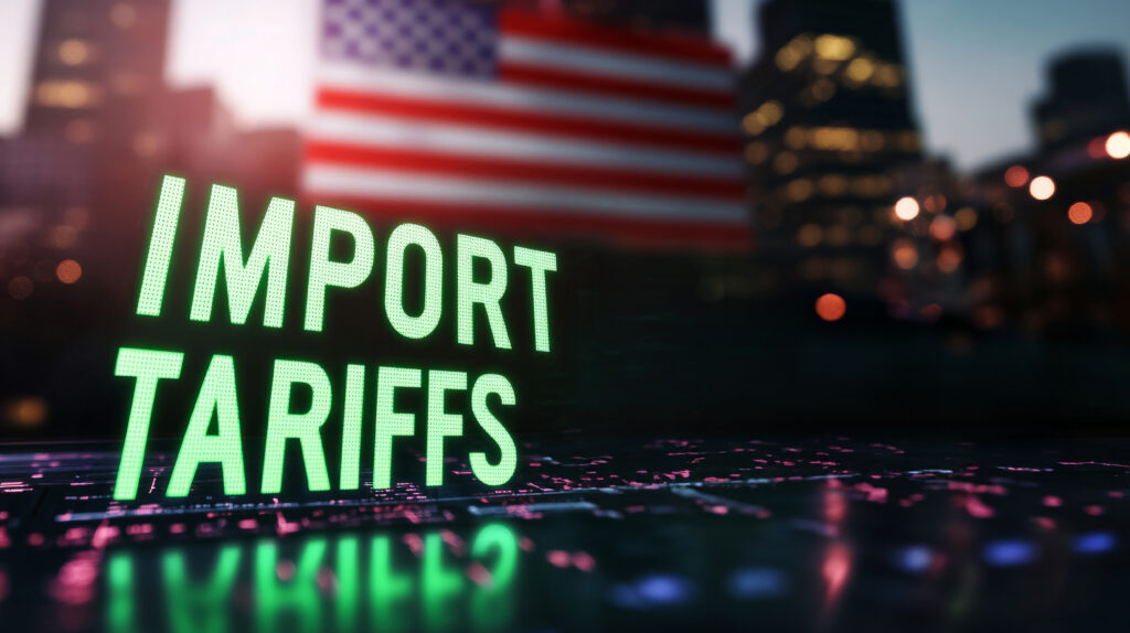 Soul, Tarif, Trump
 -  Obrázek s popiskem Import tariffs. 