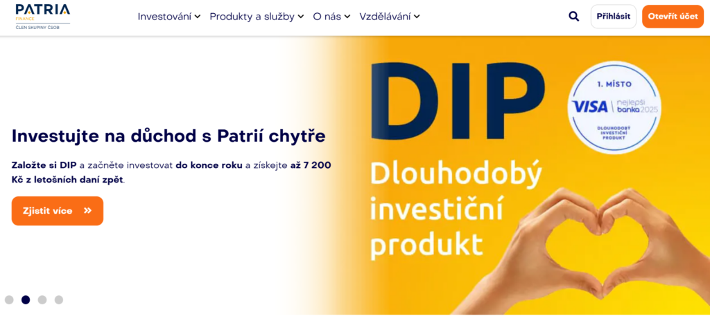 Patria direct - úvodní strana - Tradeinfo.cz Patria Direct