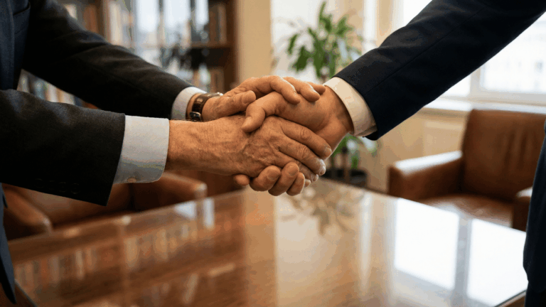 shaking hands