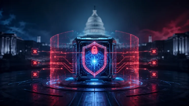 Americká regulace umělé inteligence a uzamčený AI model Zdroj: Generováno AI