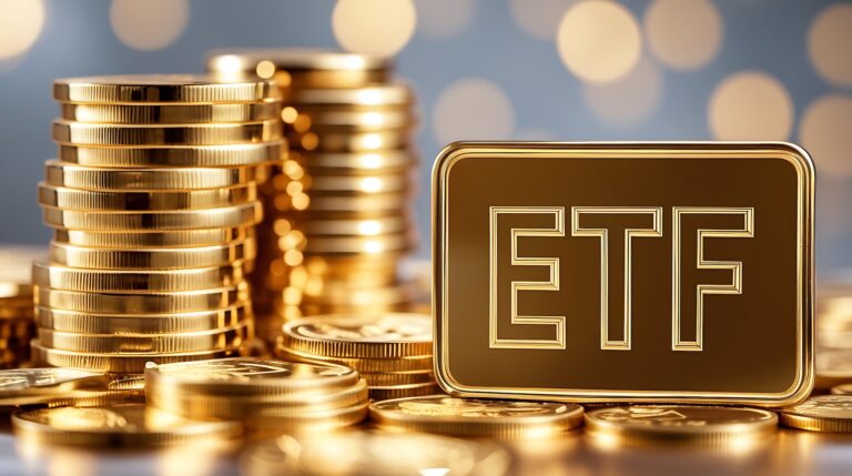 Zlato a ETF. Zdroj fotky: Adobe Stock (Generováno AI)